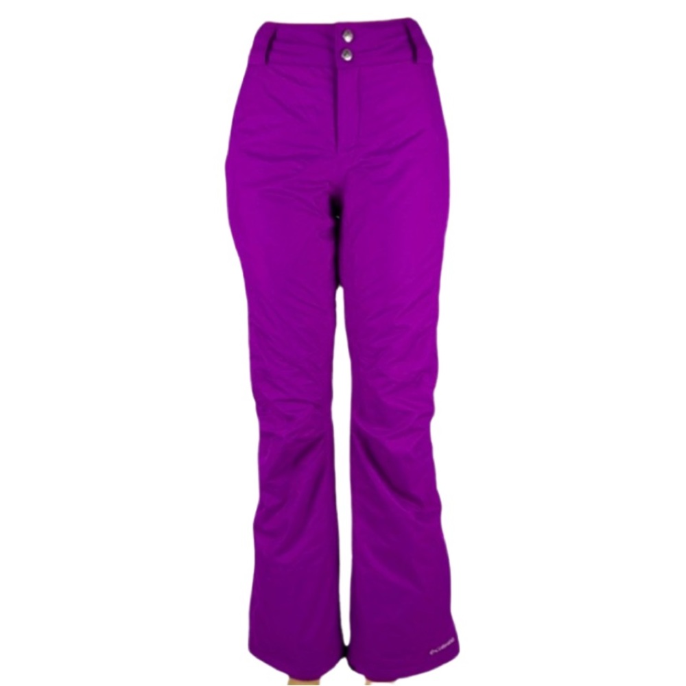 Columbia Omni-Tech Purple Waterproof Ski Snow Pants Snowboard Size Medium